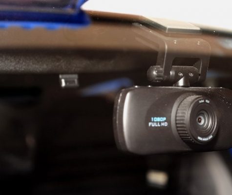 camera in dashboard area of car